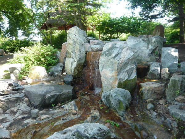 Waterfall in Garden of the Phoenix, Chicago IL